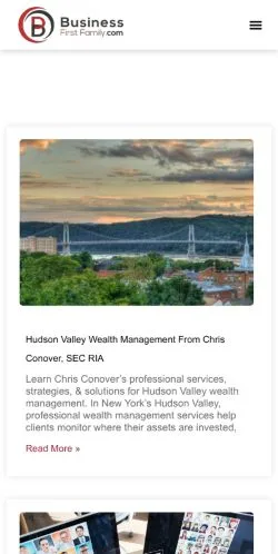 스폰서 기사용 미국 매체 Business First Family 사이트 미리보기
