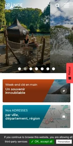 Podgląd witryny Week-end en France, medium z kraju Francja do artykułów sponsorowanych