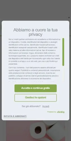 Forhåndsvisning av nettstedet Mitindo, medium fra Italia for sponsede artikler