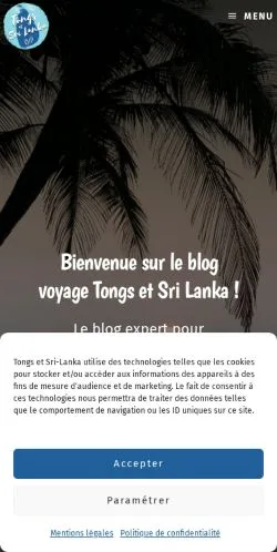 Anteprima del sito Blog Voyage Sri Lanka, media di Francia per articoli sponsorizzati