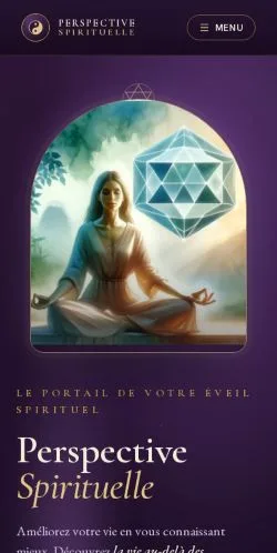 Vista previa del sitio Perspective Spirituelle, medio de Francia para artículos patrocinados