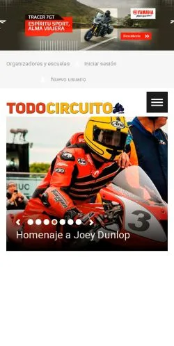 Anteprima del sito Todo Circuito, media di Spagna per articoli sponsorizzati