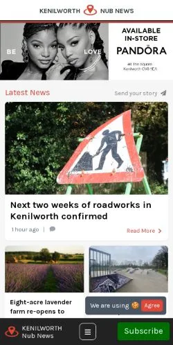 Anteprima del sito Kenilworth Nub News, media di Regno Unito per articoli sponsorizzati
