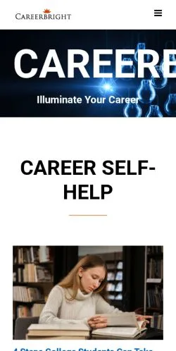 Aperçu du site Careerbright, média de États-Unis pour articles sponsorisés