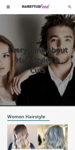 Anteprima del sito HairstylesFeed, media di Stati Uniti per articoli sponsorizzati