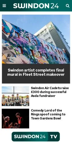 Podgląd witryny Swindon 24, medium z kraju Wielka Brytania do artykułów sponsorowanych