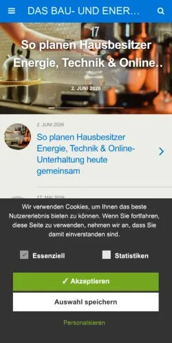 Anteprima del sito Wir Hausbesitzer, media di Germania per articoli sponsorizzati