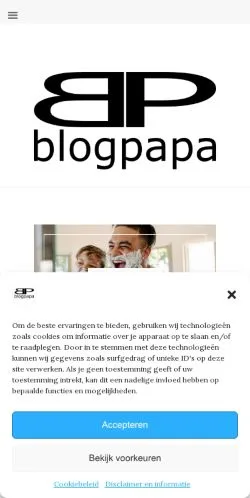 Podgląd witryny Blogpapa, medium z kraju Holandia do artykułów sponsorowanych