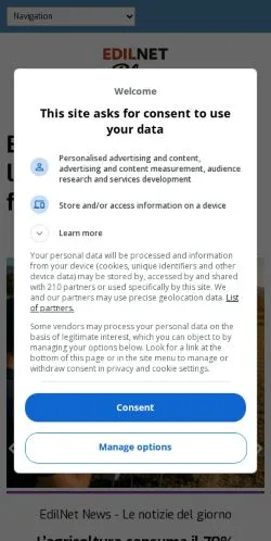 Anteprima del sito Blog Edilnet, media di Italia per articoli sponsorizzati
