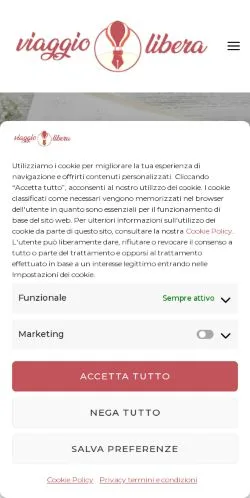 Podgląd witryny Viaggiolibera, medium z kraju Włochy do artykułów sponsorowanych
