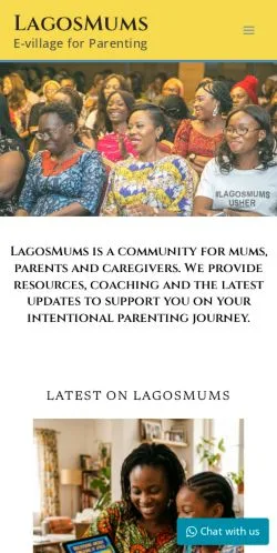 Aperçu du site LagosMums, média de Royaume-Uni pour articles sponsorisés