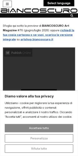 Anteprima del sito Biancoscuro, media di Italia per articoli sponsorizzati