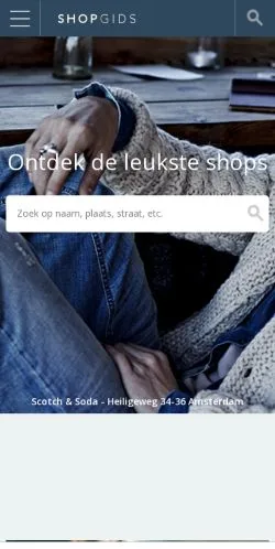 Anteprima del sito Shopgids, media di Paesi Bassi per articoli sponsorizzati