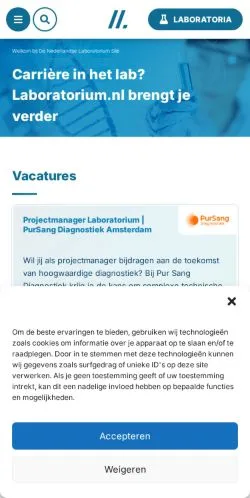 Aperçu du site Laboratorium, média de Pays-Bas pour articles sponsorisés