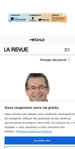 Anteprima del sito Journal La Revue, media di Canada per articoli sponsorizzati