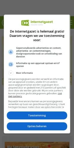 Anteprima del sito Internetgazet Heusden-Zolder, media di Belgio per articoli sponsorizzati