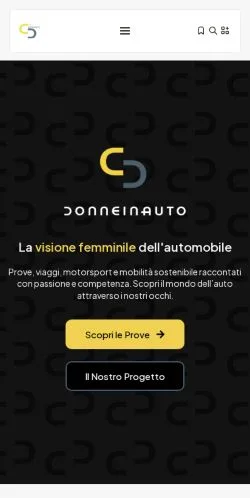 Podgląd witryny Donne In Auto, medium z kraju Włochy do artykułów sponsorowanych