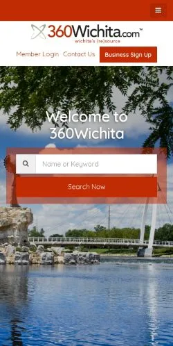 スポンサード記事向けのアメリカ合衆国メディア、360 Wichitaのサイトプレビュー