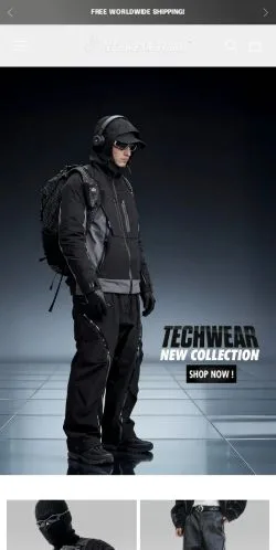Aperçu du site Techwear Storm, média de États-Unis pour articles sponsorisés