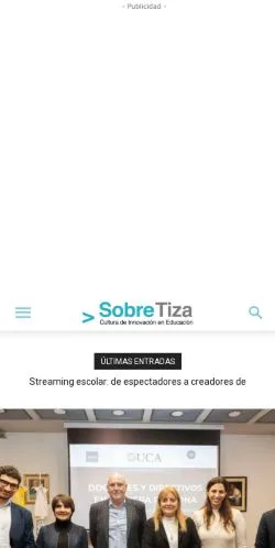 스폰서 기사용 아르헨티나 매체 Sobre Tiza 사이트 미리보기