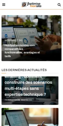 Anteprima del sito Joptimisemonsite, media di Francia per articoli sponsorizzati