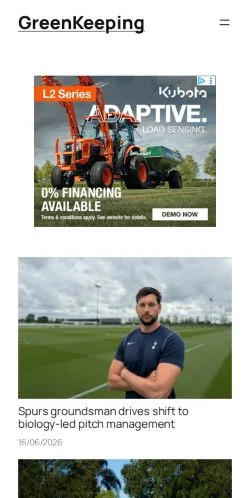 Forhåndsvisning af GreenKeeping Magazine, medie fra Storbritannien til sponsorerede artikler