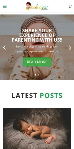 Vorschau der Website Budding Star, Medium aus Vereinigte Staaten für gesponserte Artikel