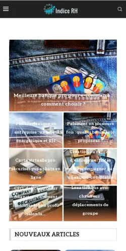Anteprima del sito Indice RH, media di Francia per articoli sponsorizzati