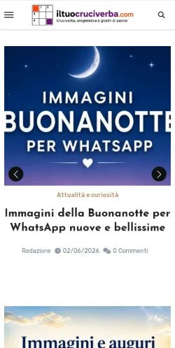 Anteprima del sito Il Tuo Cruciverba, media di Italia per articoli sponsorizzati