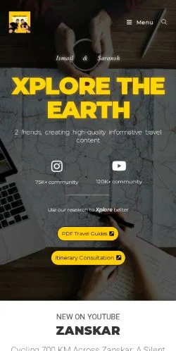 Anteprima del sito Xplore The Earth, media di Stati Uniti per articoli sponsorizzati