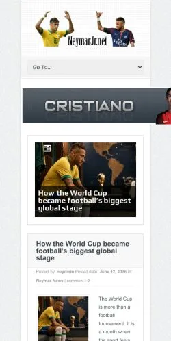 Anteprima del sito Neymar Jr, media di Stati Uniti per articoli sponsorizzati
