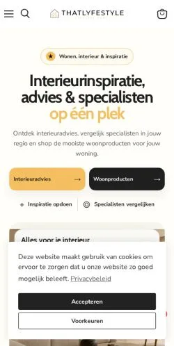 Voorbeeld van de site That Lyfestyle, medium uit Nederland voor gesponsorde artikelen