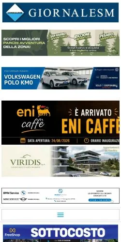 Podgląd witryny GiornaleSM, medium z kraju Włochy do artykułów sponsorowanych