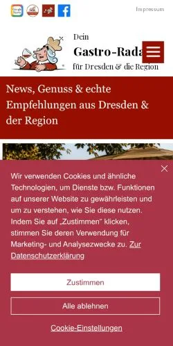 Anteprima del sito Lust Auf Dresden, media di Germania per articoli sponsorizzati