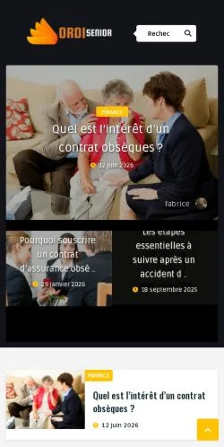 Anteprima del sito Ordi Senior, media di Francia per articoli sponsorizzati