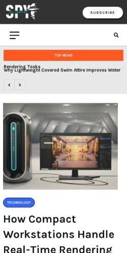スポンサード記事向けのアメリカ合衆国メディア、TheInspireSpyのサイトプレビュー