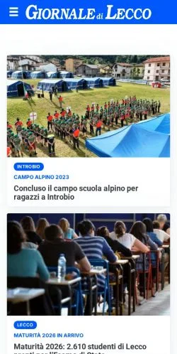 Anteprima del sito Giornale Di Lecco, media di Italia per articoli sponsorizzati