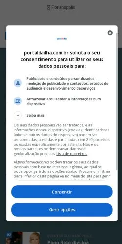 Anteprima del sito Portal da Ilha Digital, media di Brasile per articoli sponsorizzati
