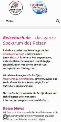 Anteprima del sito Reisebuch, media di Germania per articoli sponsorizzati