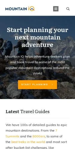 Forhåndsvisning av nettstedet Mountain IQ, medium fra USA for sponsede artikler