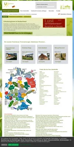 스폰서 기사용 독일 매체 Urlaubsregionen 사이트 미리보기