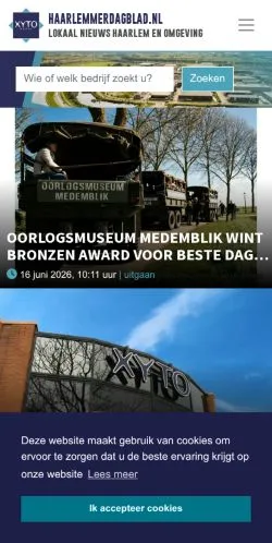 스폰서 기사용 네덜란드 매체 Haarlemmerdagblad 사이트 미리보기