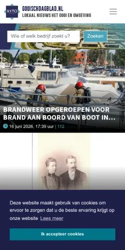 스폰서 기사용 네덜란드 매체 Gooisch Dagblad 사이트 미리보기