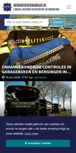 Anteprima del sito Heemskerkerdagblad, media di Paesi Bassi per articoli sponsorizzati