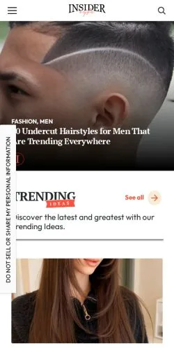 Forhåndsvisning av nettstedet Insiderlyfe, medium fra USA for sponsede artikler