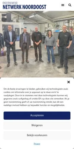 Anteprima del sito Ondernemend Netwerk Noordoost, media di Paesi Bassi per articoli sponsorizzati