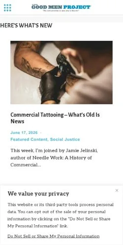 Vorschau der Website The Good Men Project, Medium aus Vereinigte Staaten für gesponserte Artikel