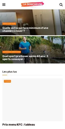 Pré-visualização do site Ladenicheuse, meio de França para artigos patrocinados