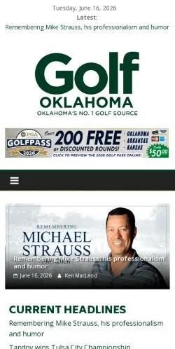 Anteprima del sito Golf Oklahoma, media di Stati Uniti per articoli sponsorizzati