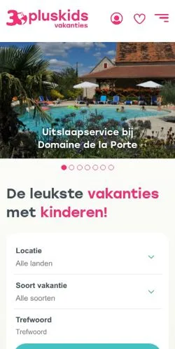 スポンサード記事向けのオランダメディア、30PlusKidsのサイトプレビュー